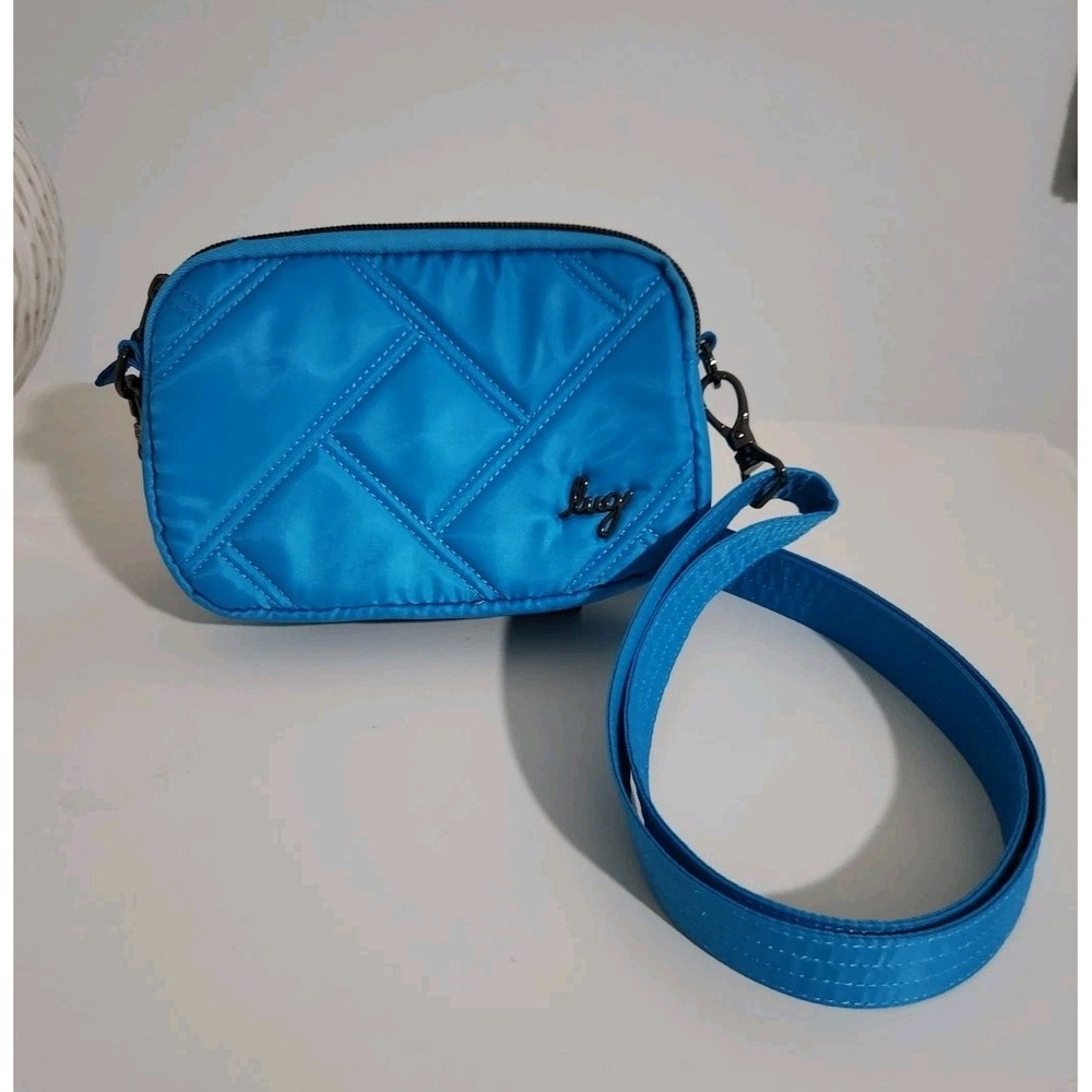 Lug Coupe Convertible Crossbody/Sling/Hip‎ Bag Blue Turquoise